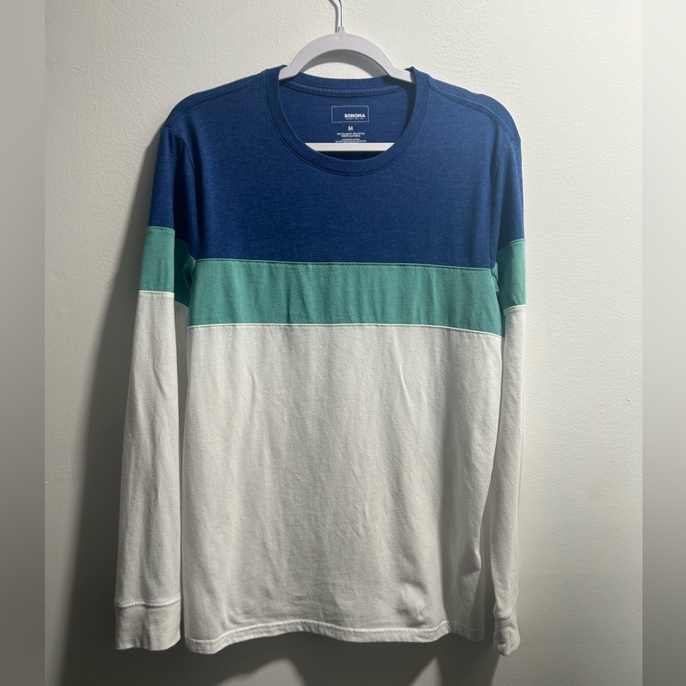 Sonoma Goods For Life Colorblock Long-Sleeve T-Shirt